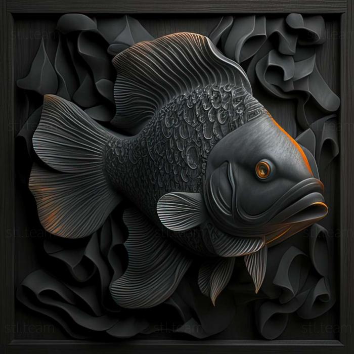 Темно-серая рыба оранда